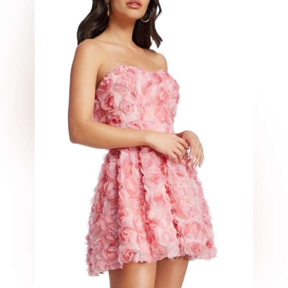 Dress The Population Sasha Strapless Mini Dress - Picture 6 of 9